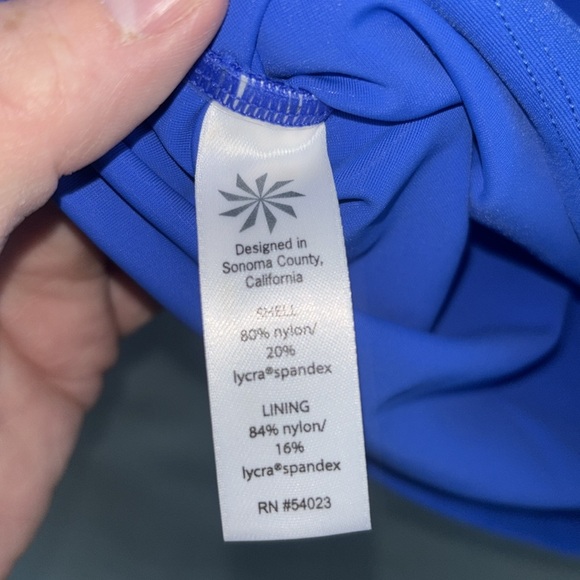 EUC ATHLETA Tara Halter Tankini Halter Top 32D/32DDT Blue - Picture 6 of 6